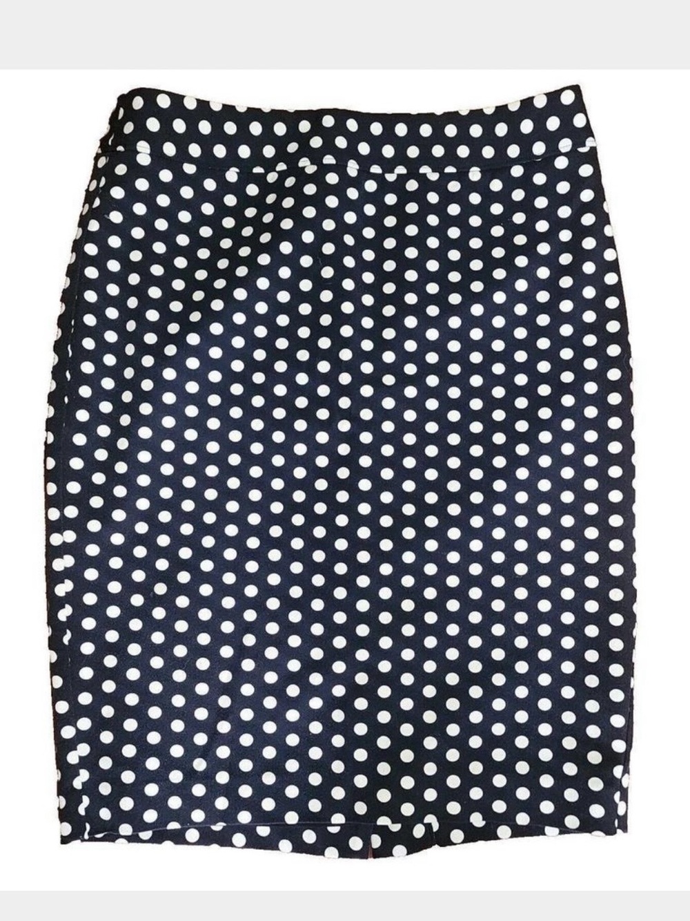 LOFT black Pencil Skirt with White Polka Dots Classicin excellent condition.